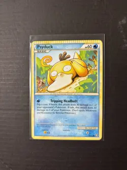 Pokemon Crimped/Crimp Error Psyduck - 74/102 - Common - HS Triumphant - NM - Image 1