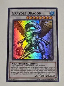 Graydle Dragon DOCS-EN048 Super Rare Yugioh Dimension of Chaos Unlimited NM - Image 1