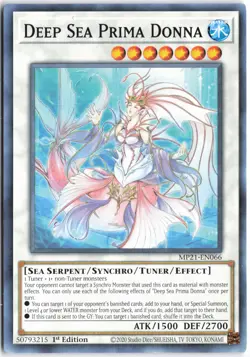 Yugioh - Deep Sea Prima Donna MP21-EN066 1st Edition - 2021 Tin of Ancient Battl - Image 1