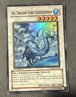 Yugioh Sea Dragon Lord Gishilnodon 1st Edition Raging Battle RGBT-EN044 NM - Image 1