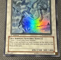 Yugioh Sea Dragon Lord Gishilnodon 1st Edition Raging Battle RGBT-EN044 NM - Image 3