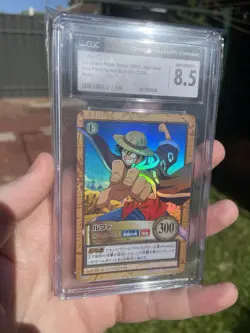 Out Of Print One Piece Carddass Hyper Battle Luffy C520, CGC 8.5 N/M Holo Rare! - Image 4