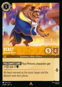 Beast-Gracious Prince 4/204 Fabled COLD FOIL Disney Lorcana - Image 1