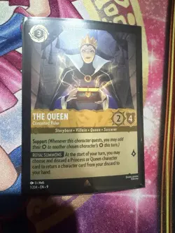 The Queen Conceited Ruler 1/204 Disney Lorcana Fabled Rare Cold Foil - Image 1