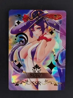 Mona Goddess Story Doujin Waifu Trading Card SSR Genshin Impact - Image 1