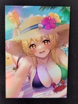 Lumine Goddess Story Doujin HoloFoil Waifu Trading Card Genshin Impact - Image 1