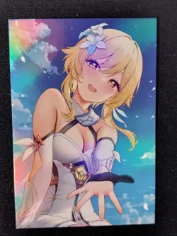 Lumine Goddess Story Doujin HoloFoil Waifu Trading Card Genshin Impact - Image 1