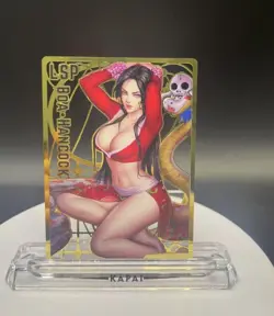 One Piece Waifu Collection Metal Gold BOA HANCOCK Sexy Waifu Card - Image 1