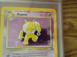 Hypno 8/62 Holo Rare Fossil Set Graded Pokemon Card - PSA 9 Mint - Gorgeous - Image 4