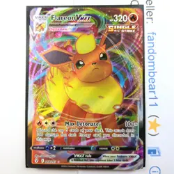 FLAREON VMAX ULTRA RARE card 018/203 Sword & Shild Evolving Skies 2021 Pokemon - Image 1