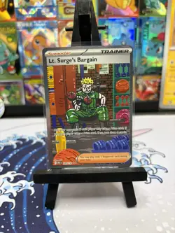 Lt. Surge's Bargain 185/132- SIR - Mega Evolution - Pokemon TCG - ✨ Mint ✨ - Image 1