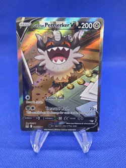 Pokemon Lost Origin Galarian Perrserker V 184/196 Alternate Art Ultra Rare NM - Image 1