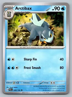 Pokemon TCG SV02: Paldea Evolved Arctibax 059/193 - Image 1