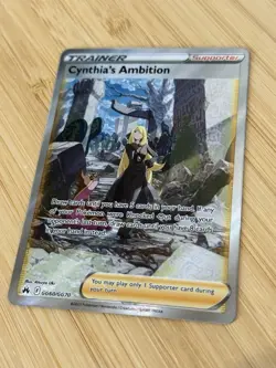 Pokemon TCG Cynthia's Ambition Crown Zenith GG60/GG70 NM - Image 1