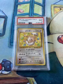 Japanese Pokemon 1999 Gym 2 _________‘S CHANSEY - PSA 9 - Image 1