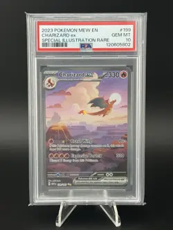 Pokemon TCG Charizard EX 199/165 Scarlet & Violet 151 English Card PSA 10 - Image 1