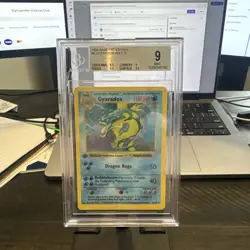 Pokemon Base Set 1st Edition 1999 Pokemon Base Set Gyarados Holo 1st Ed BGS 9 - Image 1