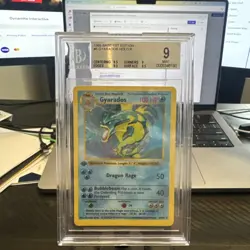 Pokemon Base Set 1st Edition 1999 Pokemon Base Set Gyarados Holo 1st Ed BGS 9 - Image 2