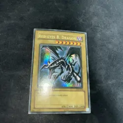 Yugioh Red Eyes Black Dragon LOB-070 Ultra Rare Wavy Unlimited - HP - Image 2