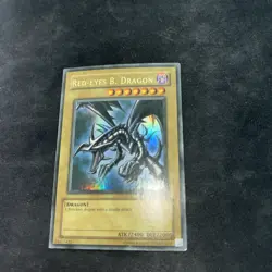 Yugioh Red Eyes Black Dragon LOB-070 Ultra Rare Wavy Unlimited - HP - Image 3