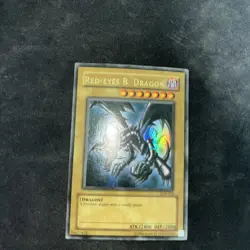Yugioh Red Eyes Black Dragon LOB-070 Ultra Rare Wavy Unlimited - HP - Image 5