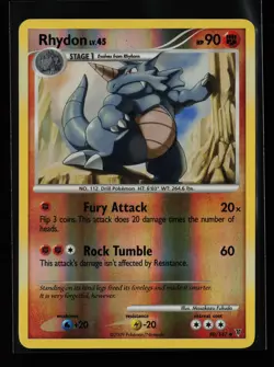 Rhydon 80/147 Uncommon Reverse Holo Supreme Victors Pokemon Card - Image 1