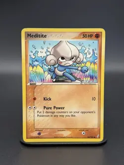 Meditite 56/100 Crystal Guardians Regular (MP) MID ERA POKEMON - Image 1