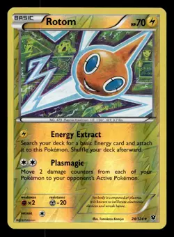 Rotom 24/124 Rare Fates Collide Reverse Holo Pokemon NM - Image 1