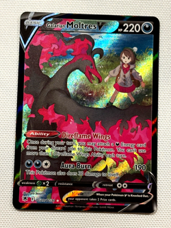 Galarian Moltres V TG20 – Full Art – Trainer Gallery Astral Radiance Pokemon Car - Image 1