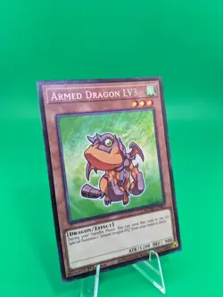 Yu-Gi-Oh! Armed Dragon LV3 MZMU-EN063 Secret Rare - Chibi Art - Image 2