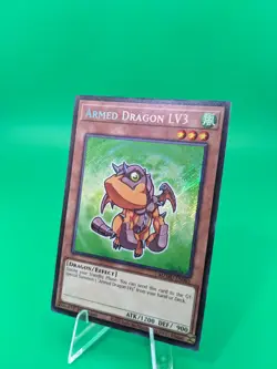 Yu-Gi-Oh! Armed Dragon LV3 MZMU-EN063 Secret Rare - Chibi Art - Image 3