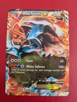 White Kyurem EX 96/135 BW Plasma Storm Pokemon Card Great Condition - Image 1