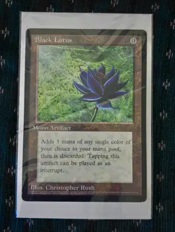 6x9 MTG Black Lotus Oversized 1996 Scrye Promo - Sleeved & Boarded - Image 1