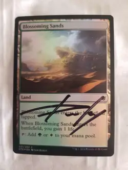 Blossoming sands FOIL X1 Khans of Tarkir ARTIST PROOF Signed by Sam Burley MTG - Image 1