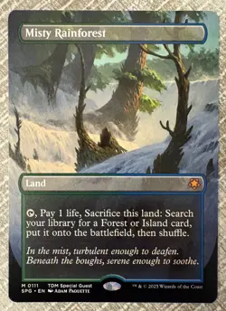 Misty Rainforest - Borderless - Special Guests - Tarkir Dragonstorm NM/M #111 - Image 1