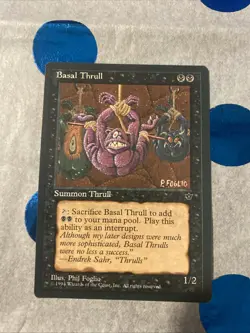 Vintage Basal Thrull (P. Foglio) MtG Magic Fallen Empires BDSM - Image 1