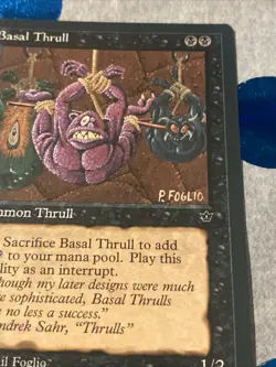 Vintage Basal Thrull (P. Foglio) MtG Magic Fallen Empires BDSM - Image 3
