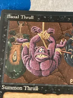 Vintage Basal Thrull (P. Foglio) MtG Magic Fallen Empires BDSM - Image 4