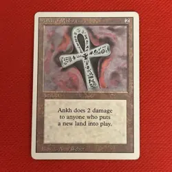 MTG {Ankh of Mishra} Revised Edition 3ED Regular Rare #233 VLP/EX **Ship Free** - Image 1
