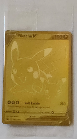 Pokemon Pikachu V Gold Card – SWSH145 – Sealed promo in Original Package - Image 1
