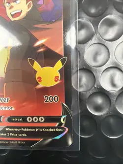 Pokemon Lance's Charizard V Full Art Holo Card Flamethrower SWSH133 Promo NM - Image 4