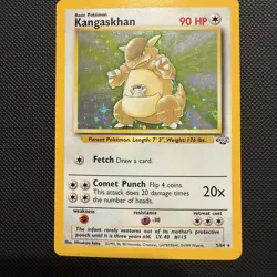 Pokemon TCG Kangaskhan Jungle 5/64 Holo Unlimited Holo Rare - LP - A - Image 1