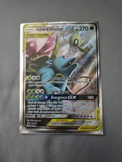 Pokemon Celebi & Venusaur GX SM167 SM TAG TEAM GX Promo Holo - Image 1