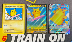 Surfing Pikachu Collector Set 111 XY Evolutions 008 009 Celebrations Pokemon TCG - Image 1