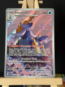 Samurott 107/086 - White Flare - Illustration Rare Holo Pokemon S&V TCG NM - Image 2