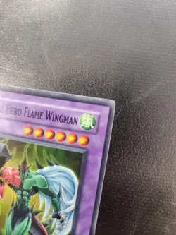 Yugioh Elemental Hero Flame Wingman DP1-EN010 Super Rare 1st Edition NM - Image 5