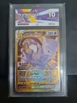 Pokemon TCG Mewtwo VSTAR Secret Rare Card 2022 Pokemon Go 086/078 - Image 1