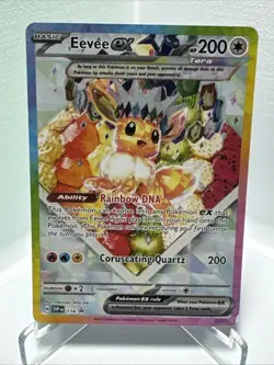 Pokemon TCG Eevee EX 174 Prismatic Evolutions Black Star Promo Card - Image 1