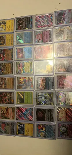 Pokemon TCG Holo Card Lot 35 English Pikachu Charizard Mewtwo Lucario Eevee - Image 1