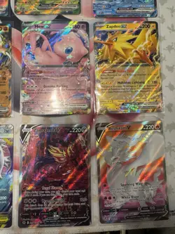 Pokemon TCG Full Art Holo Lot 21 Cards English Mew Venusaur Blastoise Zapdos - Image 5